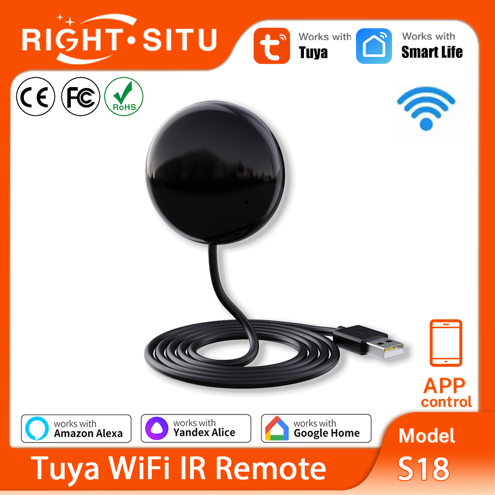 Home Automation Ideas - รีโมทคอนโทรลอินฟราเรด Tuya WiFi สำหรับระบบอัตโนมัติในบ้านอัจฉริยะ ควบคุมอุปกรณ์อินฟราเรดทั่วไป ทำงานร่วมกับ
