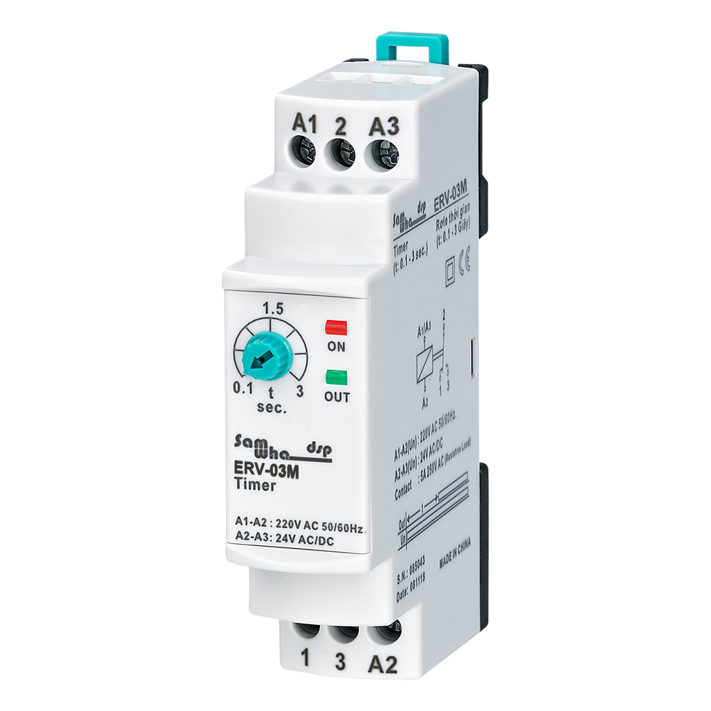 Shelly Relay Module - Samwha-Dsp ERV-XXM ปิดหน่วงเวลารีเลย์ปรับอิเล็กทรอนิกส์ได้