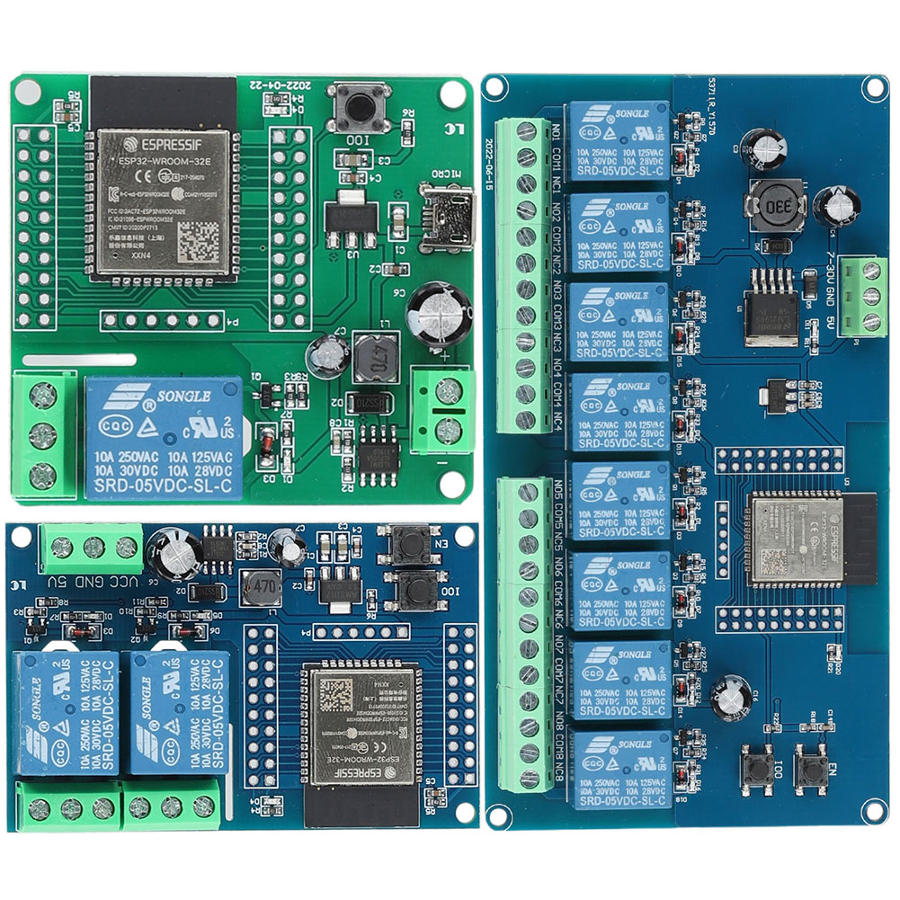 Relay 8 Channel Board - ESP32 1/2/8 ช่องโมดูล DC 5-30/60V WIFI