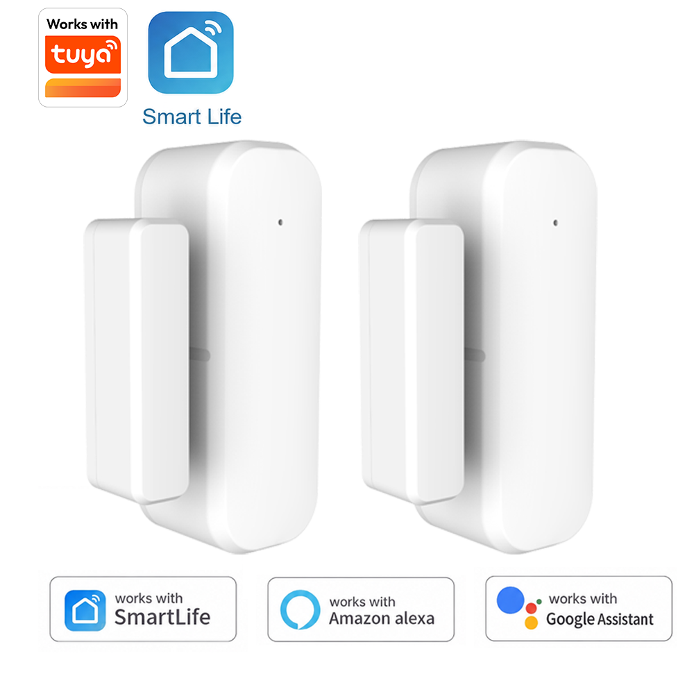 Home Automation Ideas - เซ็นเซอร์ประตูและหน้าต่างอัจฉริยะทูย่า ไวไฟพร้อมสวิตช์แม่เหล็ก รองรับอเล็กซาและกูเกิลโฮม ระบบรักษาความปลอดภัยอัตโนมัติภายในบ้าน