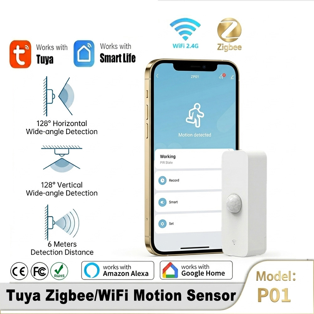 Home Automation Ideas - เซ็นเซอร์ตรวจจับความเคลื่อนไหวอัจฉริยะ PIR WiFi Zigbee สำหรับระบบรักษาความปลอดภัยบ้านอัตโนมัติ Smart