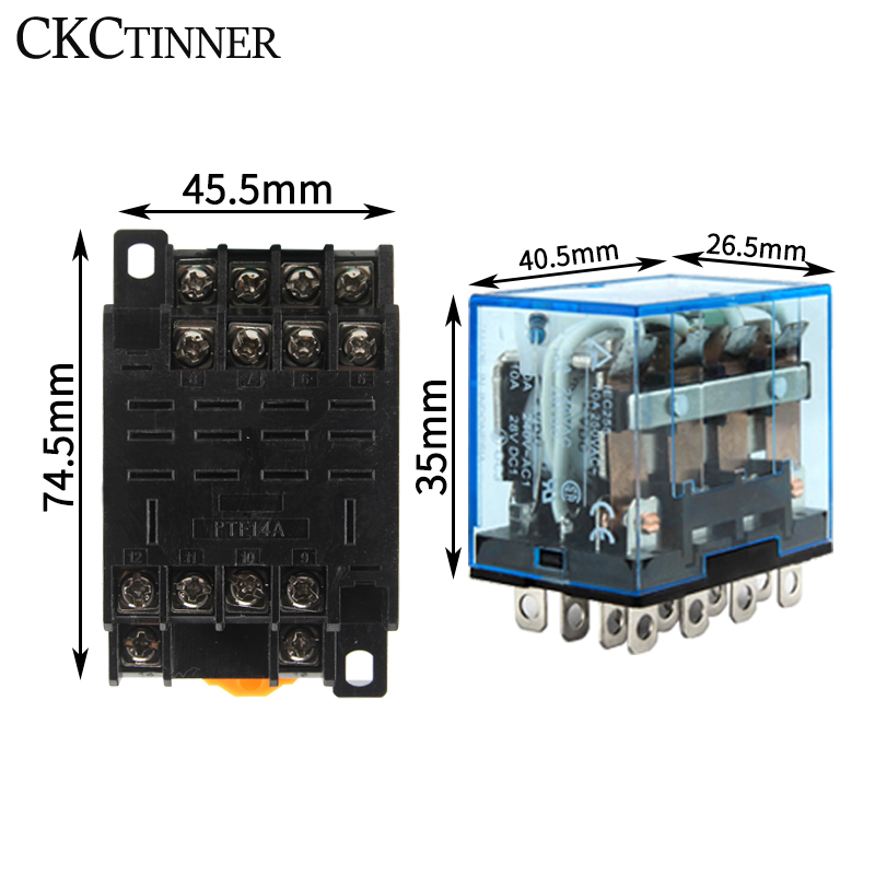 รีเลย์ระดับกลาง HH64P LY4NJ 10 - Shelly Relay Module บทวิจารณ์และราคา