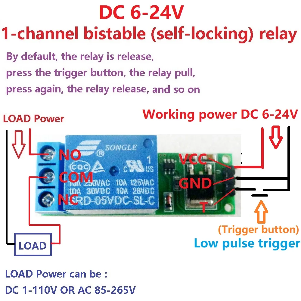 DC 6V 9V 12V 24V ฟลิปฟล็อป แลท - Shelly Relay Module บทวิจารณ์และราคา